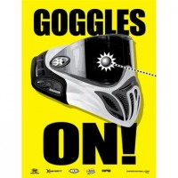 Paintball Safety Warning Banner - Goggles On