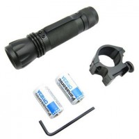 Tactical Flashlight with Tactical Rail Mount