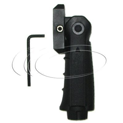 Ambidextrous Foldable Tactical Paintball Foregrip  Black