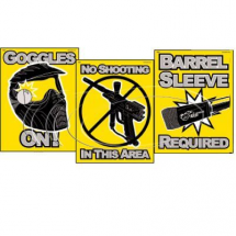 Paintball Safety Warning Signs