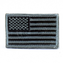 US Flag Patch with Velcro Fastening - Foilage Green
